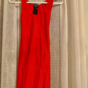 Red bebe dress